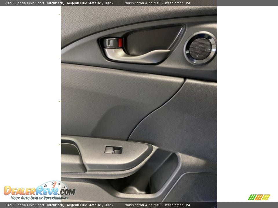 2020 Honda Civic Sport Hatchback Aegean Blue Metallic / Black Photo #17