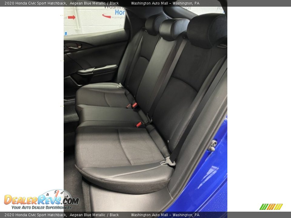 2020 Honda Civic Sport Hatchback Aegean Blue Metallic / Black Photo #18