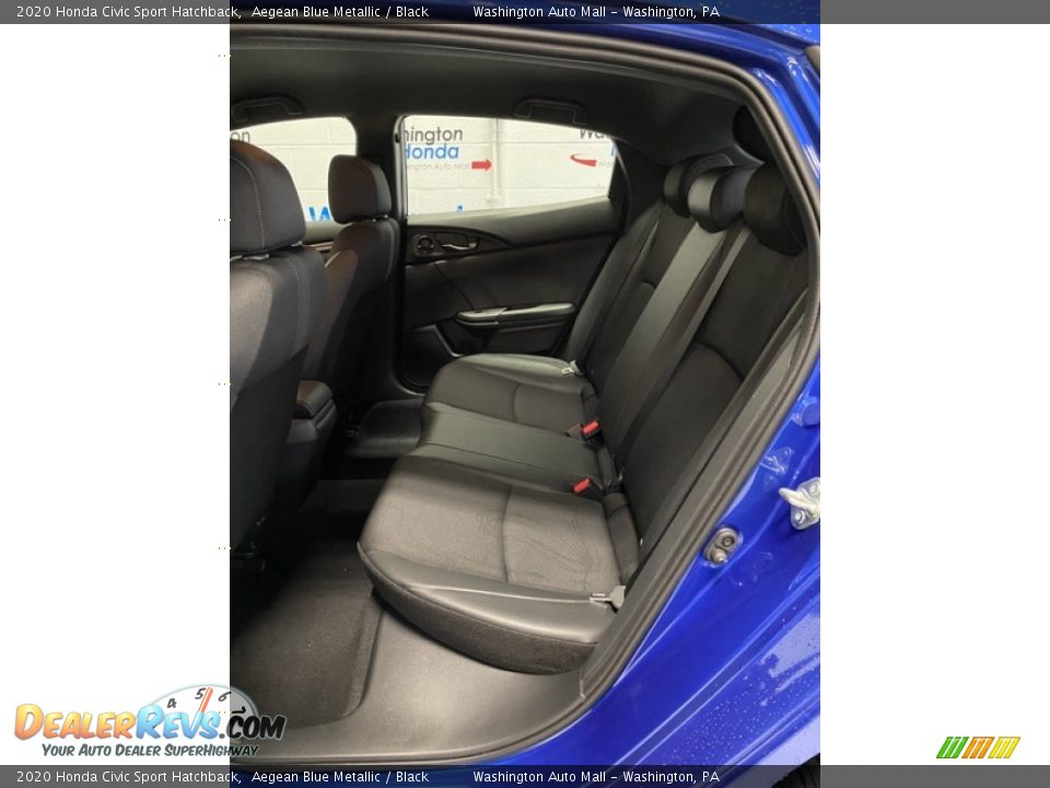 2020 Honda Civic Sport Hatchback Aegean Blue Metallic / Black Photo #19