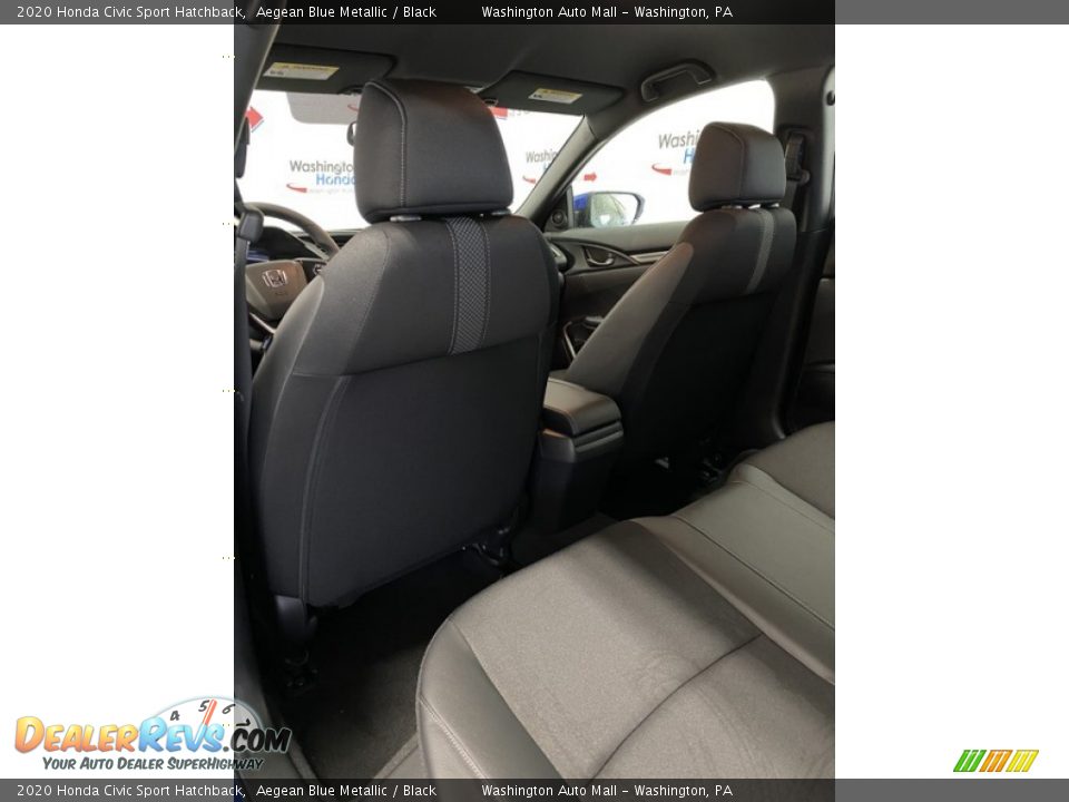 2020 Honda Civic Sport Hatchback Aegean Blue Metallic / Black Photo #20