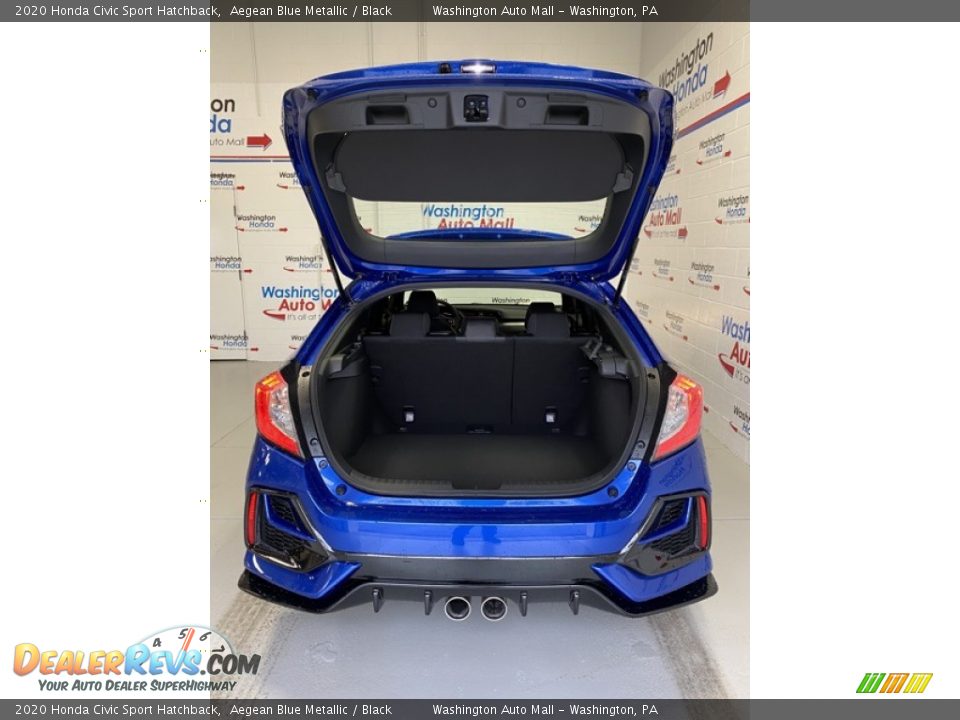 2020 Honda Civic Sport Hatchback Aegean Blue Metallic / Black Photo #21
