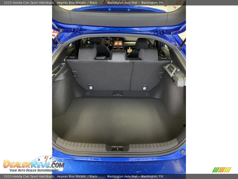 2020 Honda Civic Sport Hatchback Aegean Blue Metallic / Black Photo #22