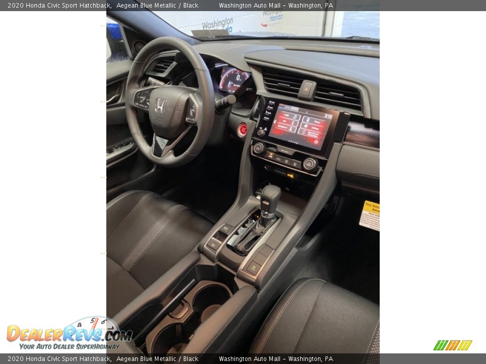 2020 Honda Civic Sport Hatchback Aegean Blue Metallic / Black Photo #25