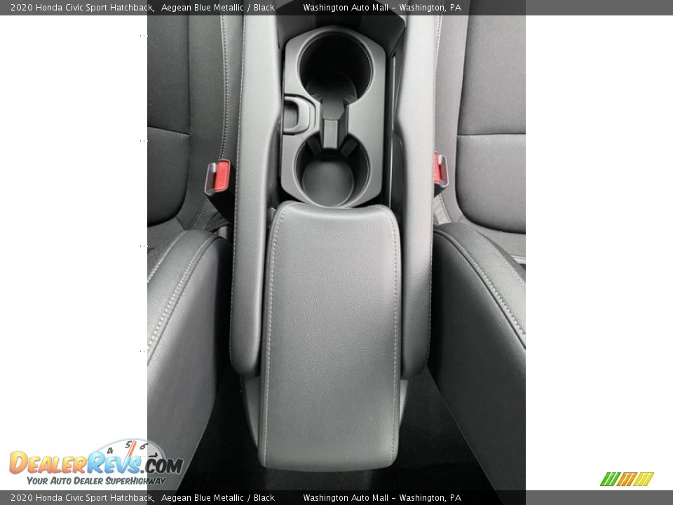 2020 Honda Civic Sport Hatchback Aegean Blue Metallic / Black Photo #30