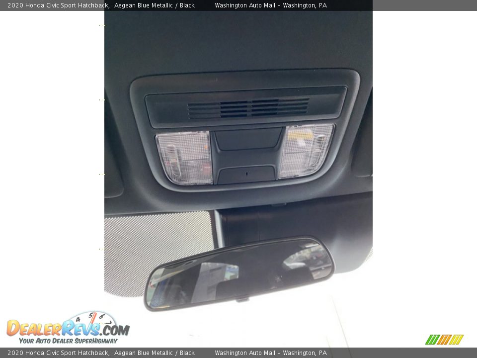 2020 Honda Civic Sport Hatchback Aegean Blue Metallic / Black Photo #34