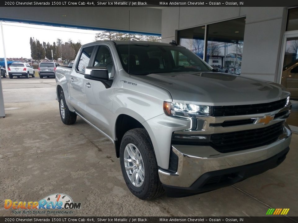 2020 Chevrolet Silverado 1500 LT Crew Cab 4x4 Silver Ice Metallic / Jet Black Photo #1