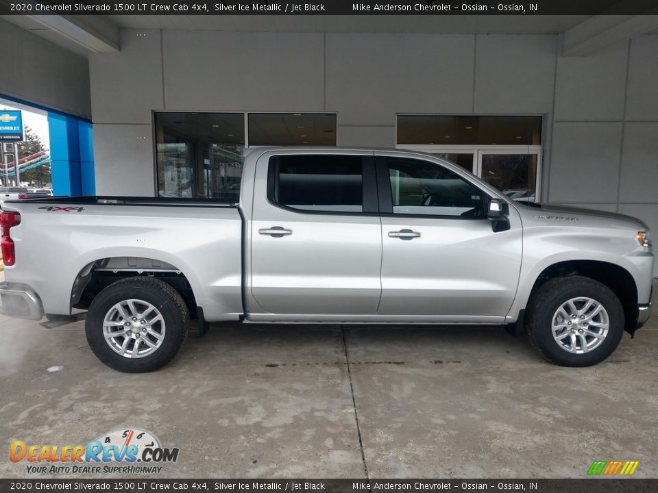 2020 Chevrolet Silverado 1500 LT Crew Cab 4x4 Silver Ice Metallic / Jet Black Photo #2