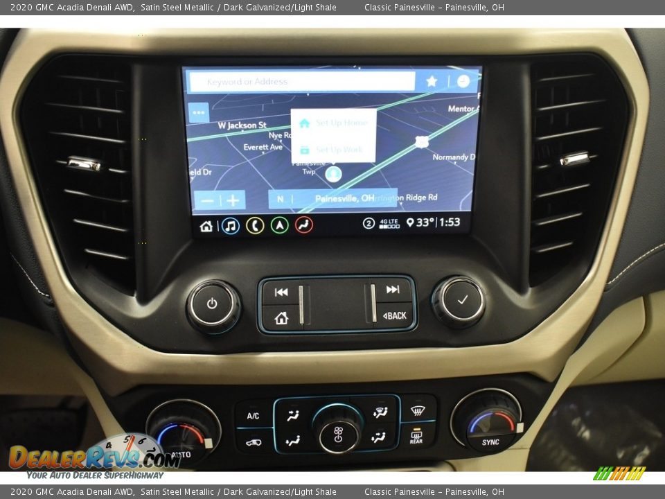 2020 GMC Acadia Denali AWD Satin Steel Metallic / Dark Galvanized/Light Shale Photo #3