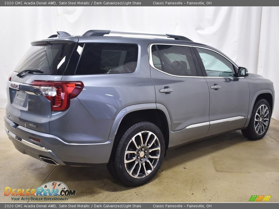 2020 GMC Acadia Denali AWD Satin Steel Metallic / Dark Galvanized/Light Shale Photo #10