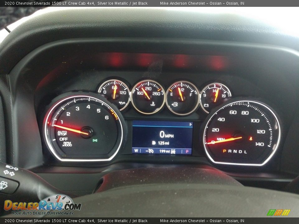 2020 Chevrolet Silverado 1500 LT Crew Cab 4x4 Silver Ice Metallic / Jet Black Photo #9