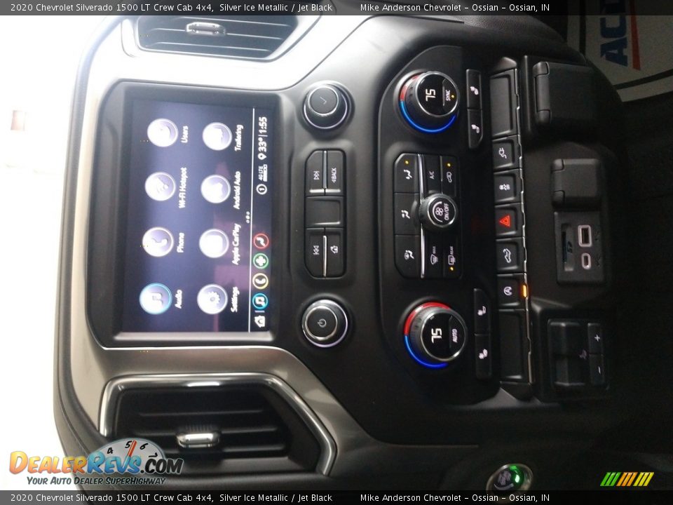 2020 Chevrolet Silverado 1500 LT Crew Cab 4x4 Silver Ice Metallic / Jet Black Photo #12