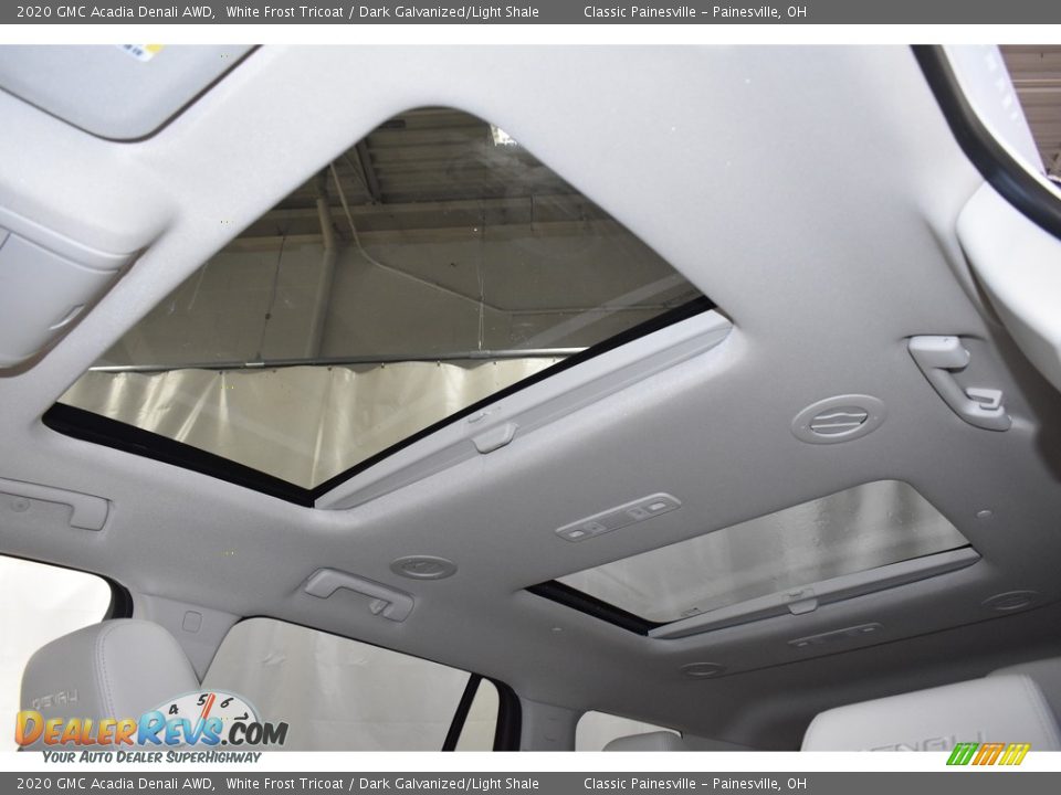 2020 GMC Acadia Denali AWD White Frost Tricoat / Dark Galvanized/Light Shale Photo #2