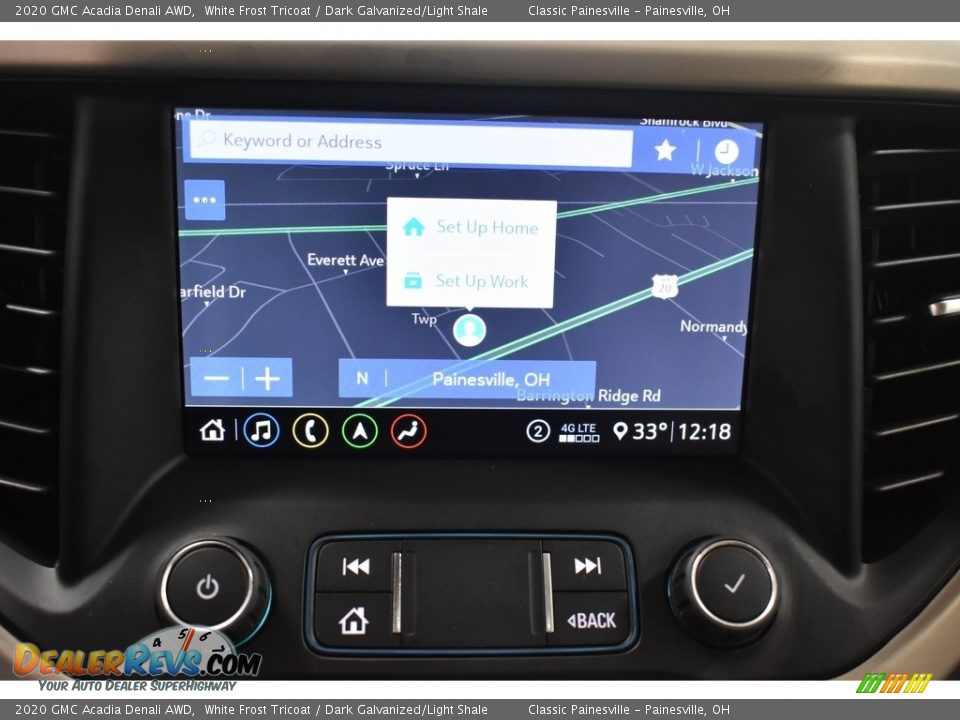 2020 GMC Acadia Denali AWD White Frost Tricoat / Dark Galvanized/Light Shale Photo #3