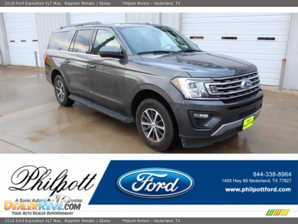 2019 Ford Expedition XLT Max Magnetic Metallic / Ebony Photo #1
