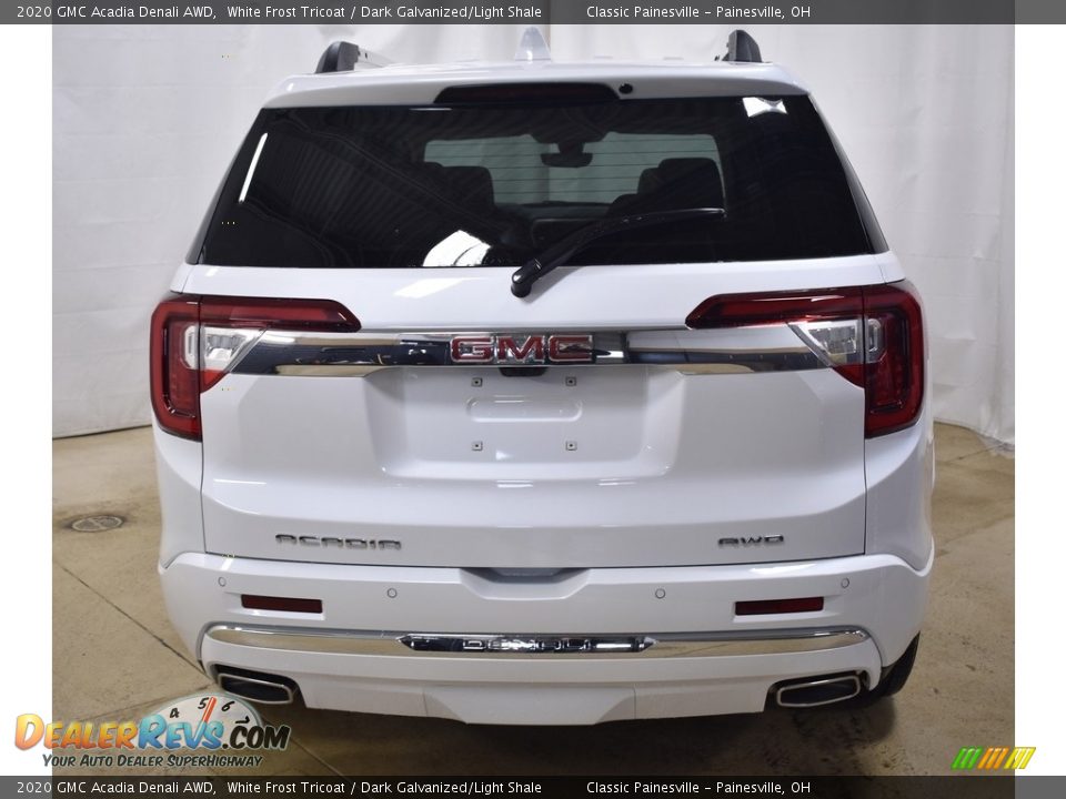 2020 GMC Acadia Denali AWD White Frost Tricoat / Dark Galvanized/Light Shale Photo #11