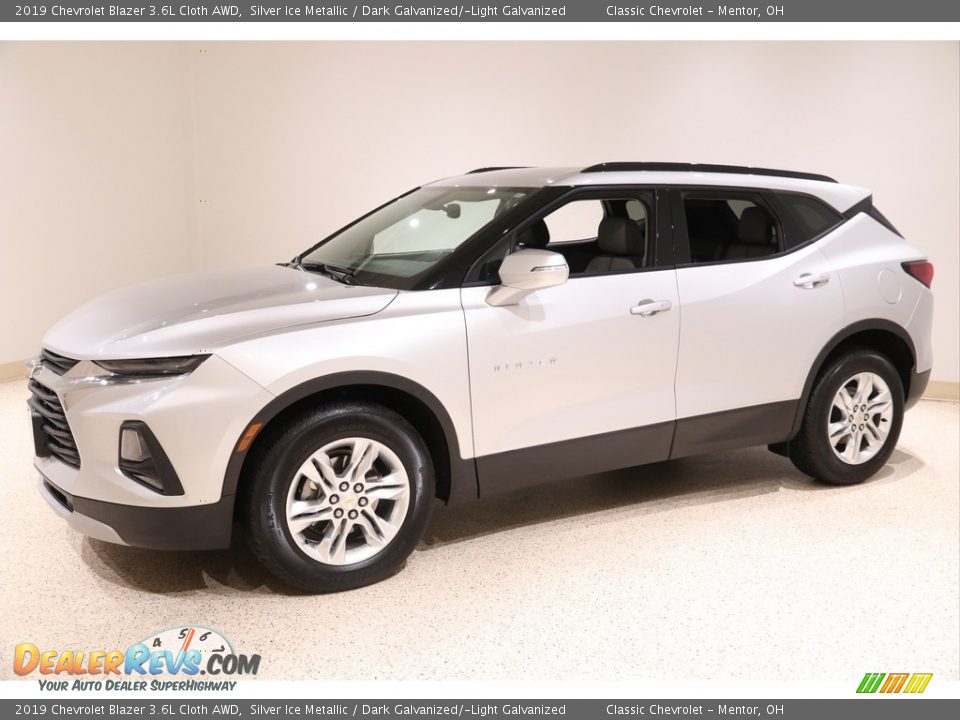 2019 Chevrolet Blazer 3.6L Cloth AWD Silver Ice Metallic / Dark Galvanized/­Light Galvanized Photo #3