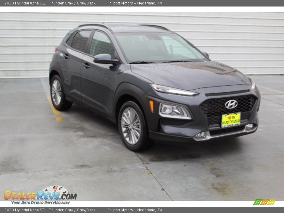 2020 Hyundai Kona SEL Thunder Gray / Gray/Black Photo #2