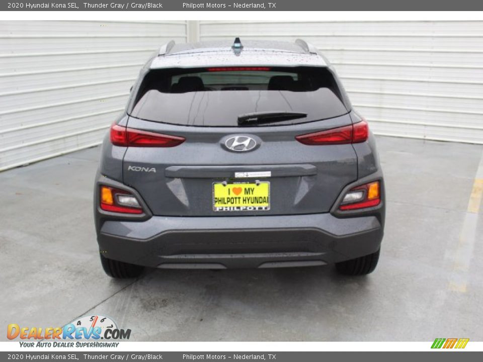 2020 Hyundai Kona SEL Thunder Gray / Gray/Black Photo #6