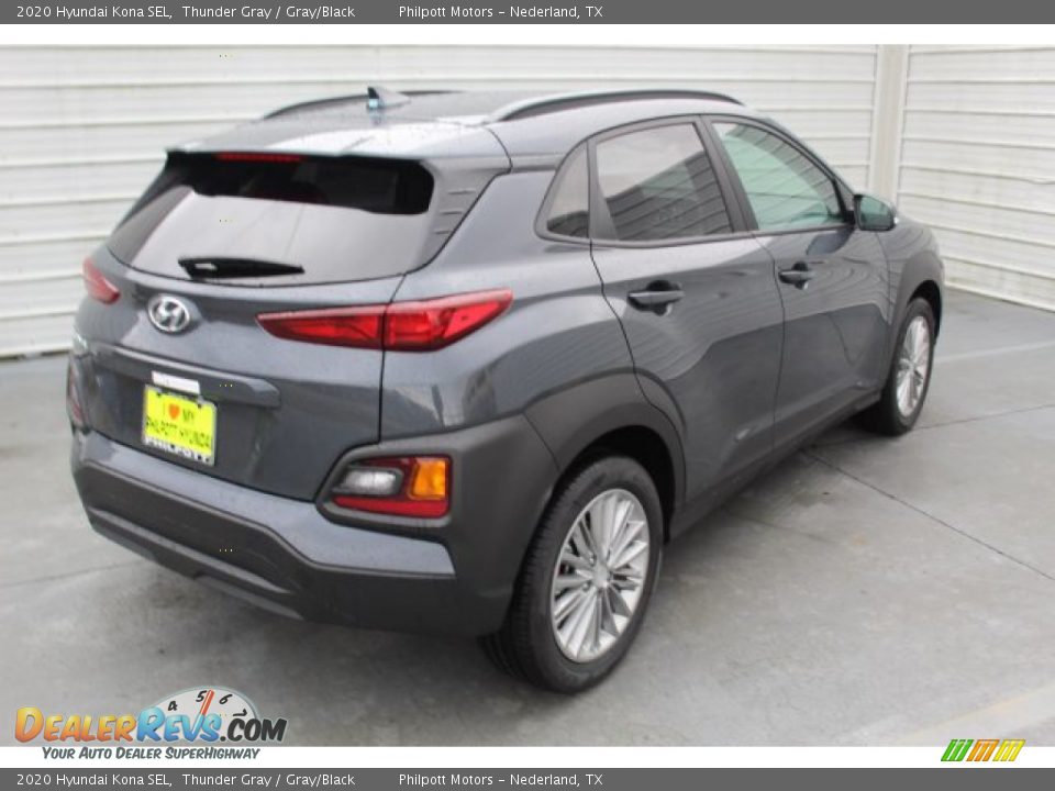 2020 Hyundai Kona SEL Thunder Gray / Gray/Black Photo #7