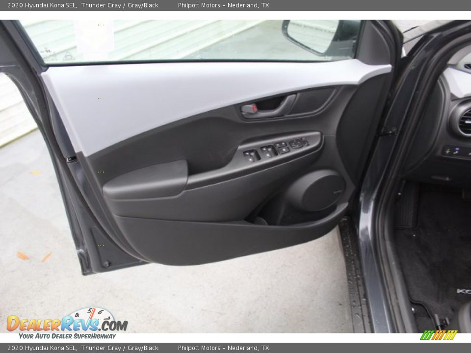 2020 Hyundai Kona SEL Thunder Gray / Gray/Black Photo #8
