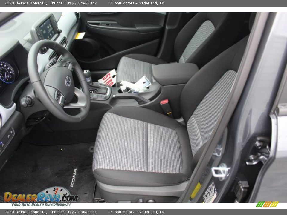 2020 Hyundai Kona SEL Thunder Gray / Gray/Black Photo #9