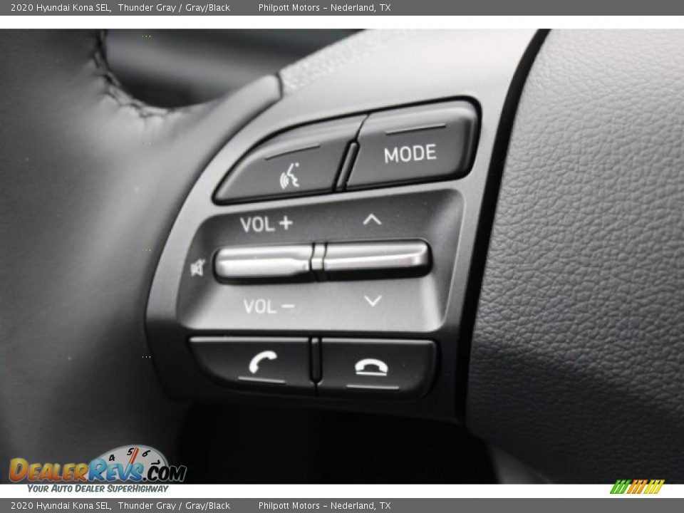 2020 Hyundai Kona SEL Thunder Gray / Gray/Black Photo #11