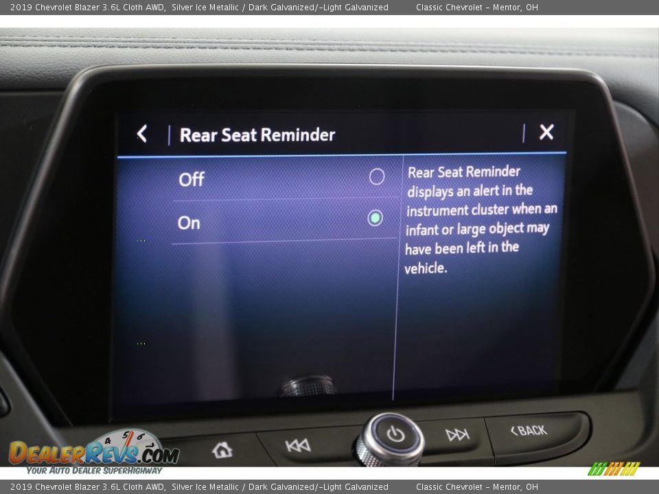 2019 Chevrolet Blazer 3.6L Cloth AWD Silver Ice Metallic / Dark Galvanized/­Light Galvanized Photo #13