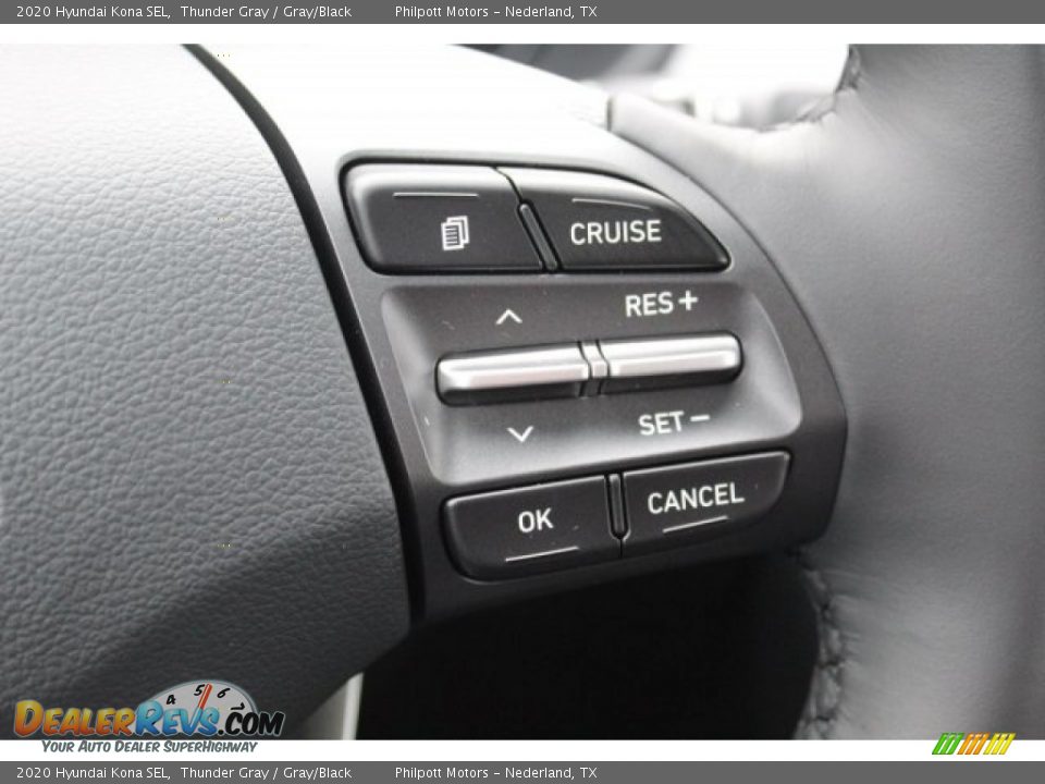 2020 Hyundai Kona SEL Thunder Gray / Gray/Black Photo #12