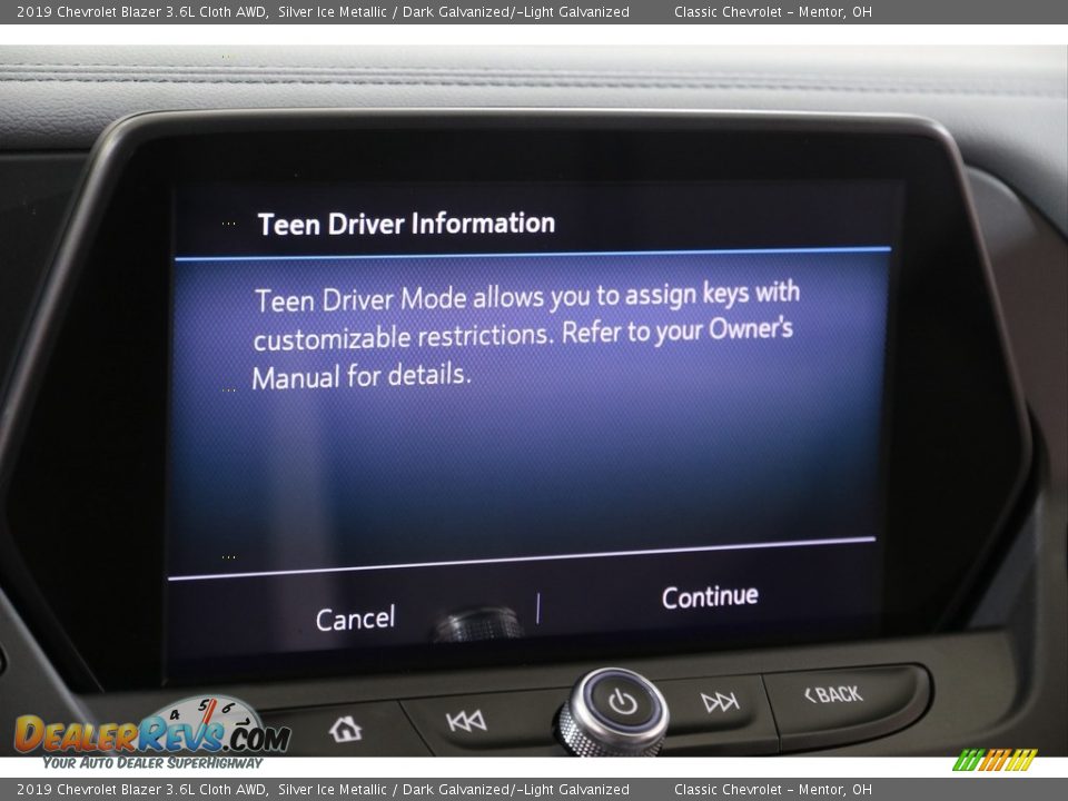 2019 Chevrolet Blazer 3.6L Cloth AWD Silver Ice Metallic / Dark Galvanized/­Light Galvanized Photo #14