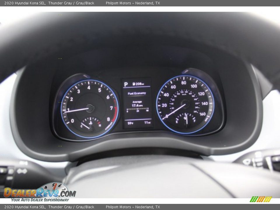 2020 Hyundai Kona SEL Thunder Gray / Gray/Black Photo #13