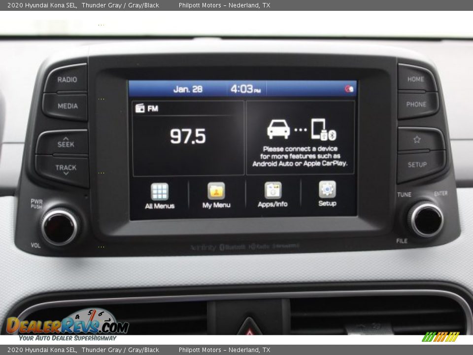 2020 Hyundai Kona SEL Thunder Gray / Gray/Black Photo #15