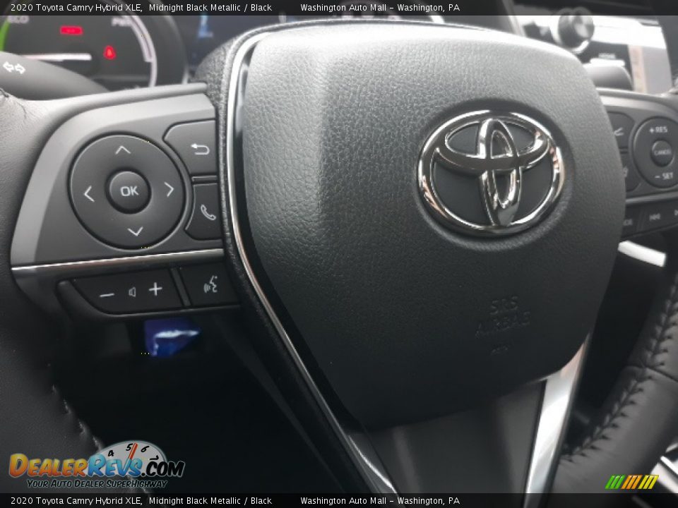 2020 Toyota Camry Hybrid XLE Midnight Black Metallic / Black Photo #5