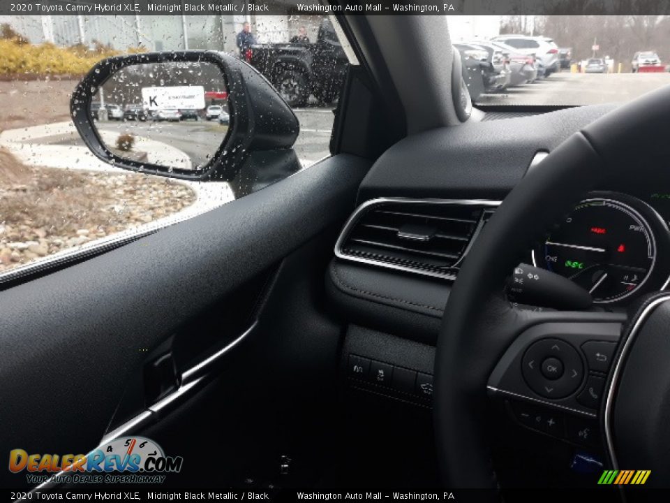 2020 Toyota Camry Hybrid XLE Midnight Black Metallic / Black Photo #7