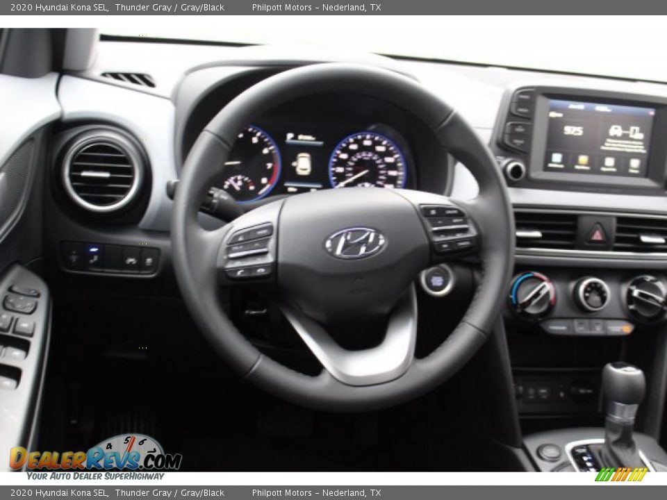 2020 Hyundai Kona SEL Thunder Gray / Gray/Black Photo #22