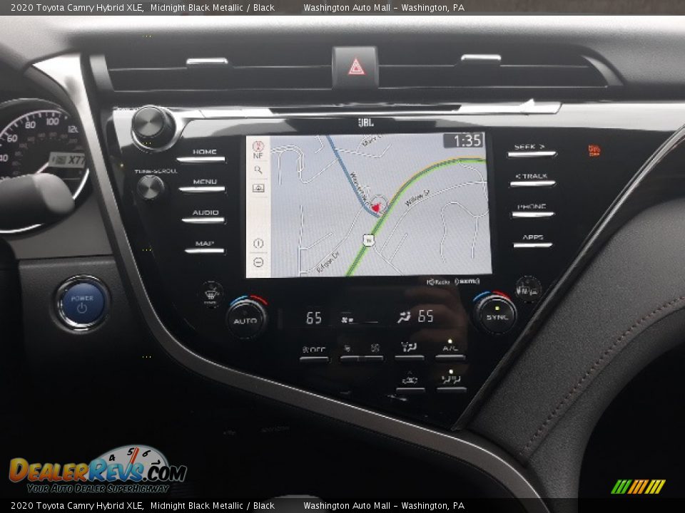 2020 Toyota Camry Hybrid XLE Midnight Black Metallic / Black Photo #11