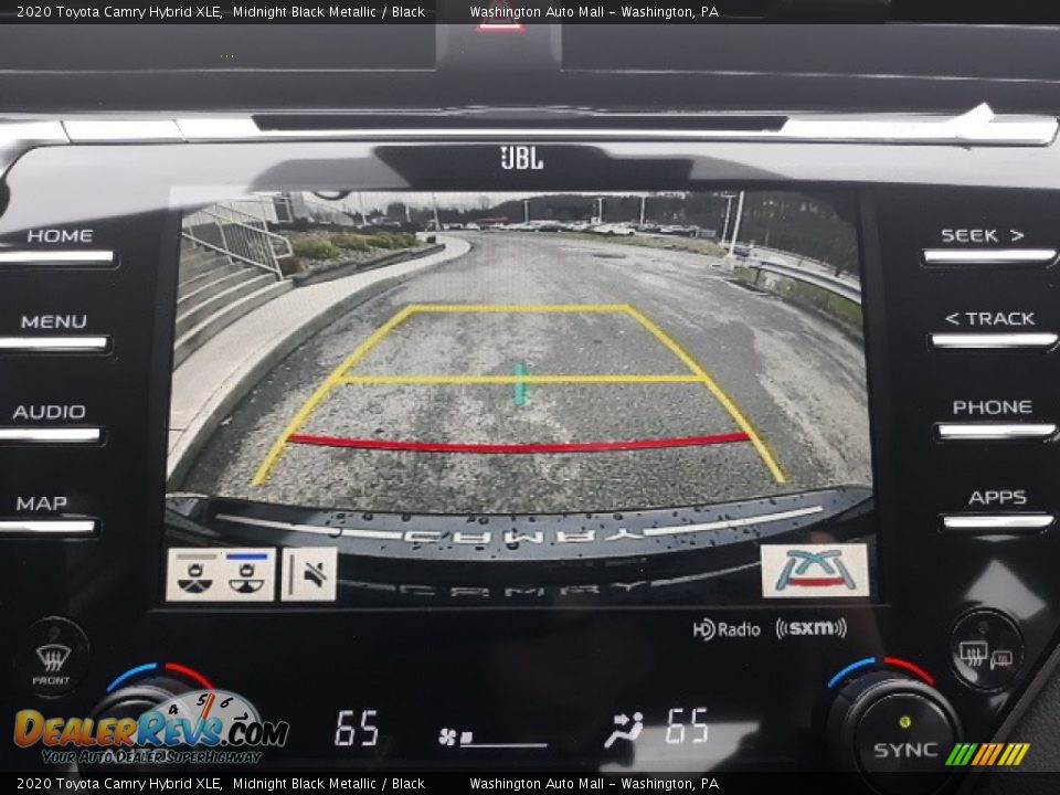 2020 Toyota Camry Hybrid XLE Midnight Black Metallic / Black Photo #12