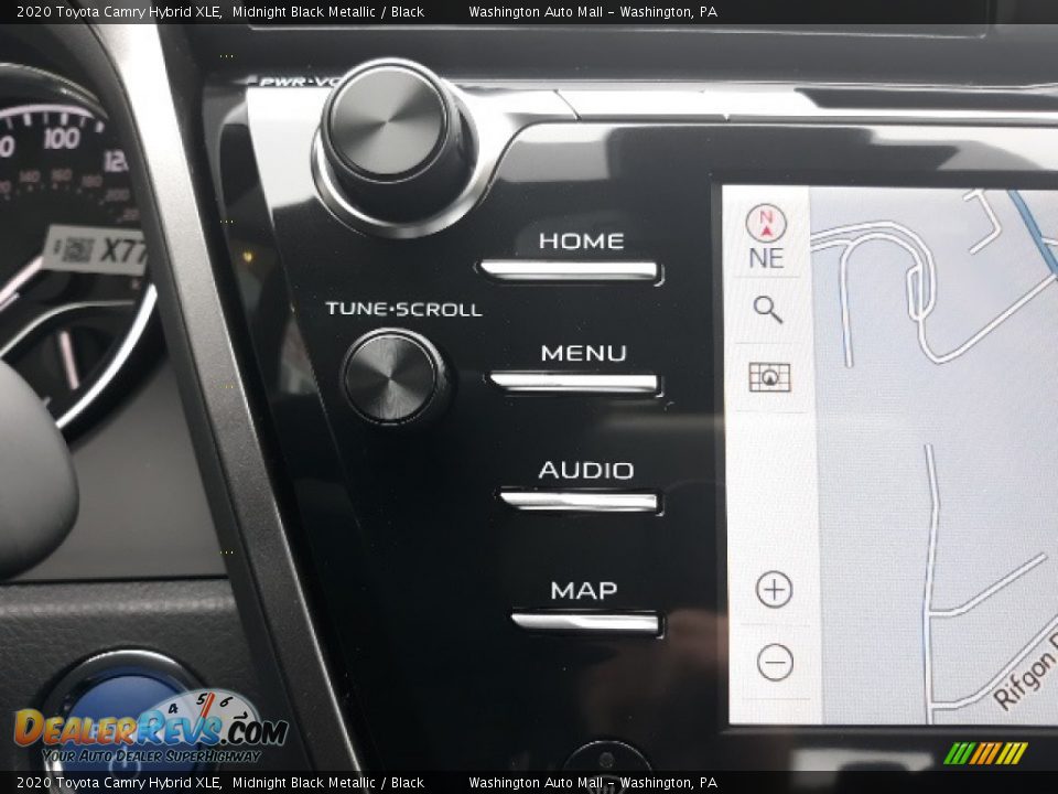 2020 Toyota Camry Hybrid XLE Midnight Black Metallic / Black Photo #13