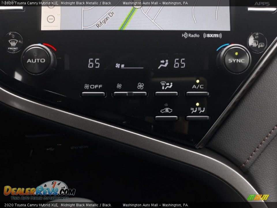 2020 Toyota Camry Hybrid XLE Midnight Black Metallic / Black Photo #15