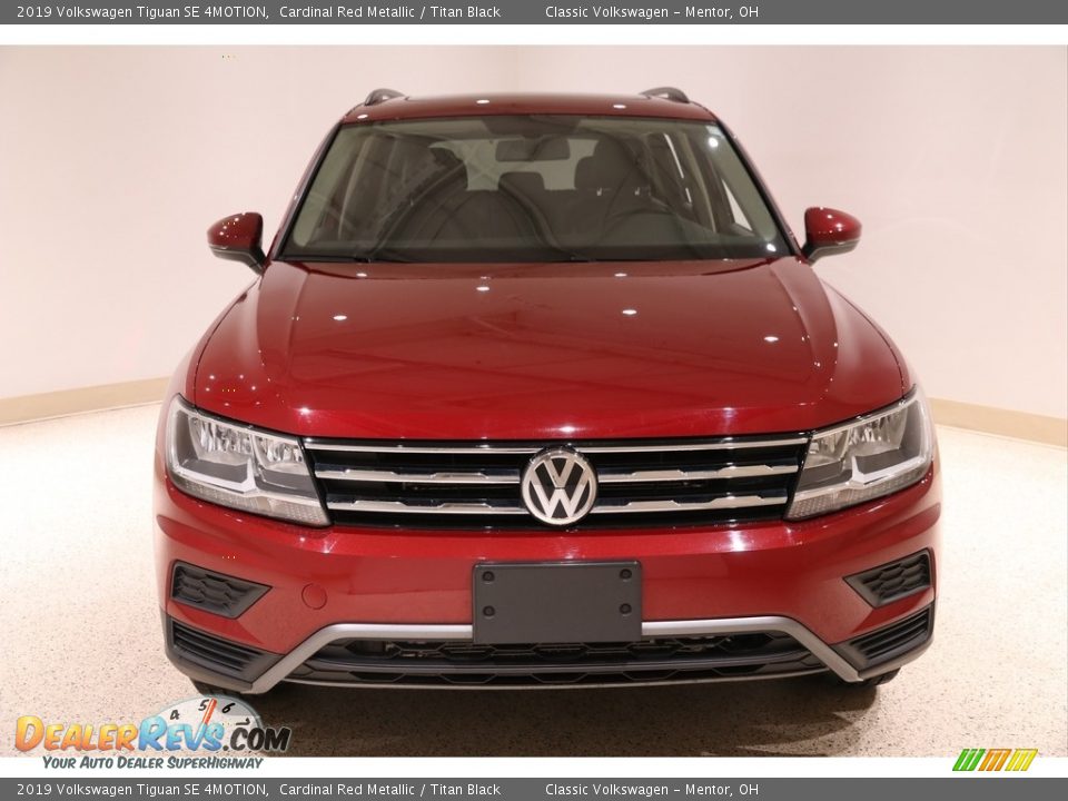 2019 Volkswagen Tiguan SE 4MOTION Cardinal Red Metallic / Titan Black Photo #2