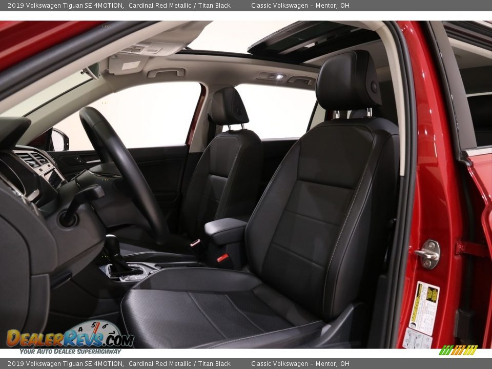 2019 Volkswagen Tiguan SE 4MOTION Cardinal Red Metallic / Titan Black Photo #6