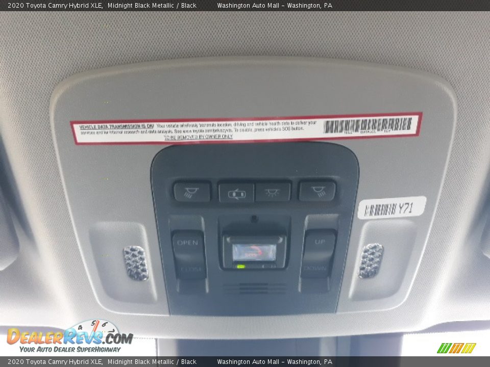2020 Toyota Camry Hybrid XLE Midnight Black Metallic / Black Photo #21