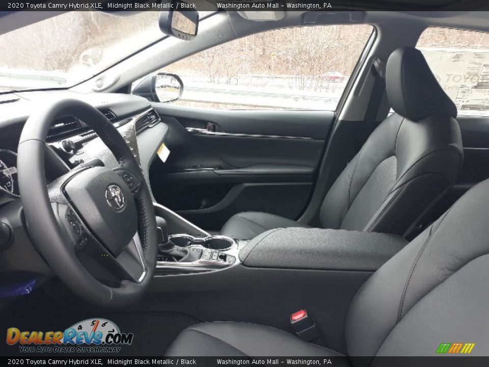 2020 Toyota Camry Hybrid XLE Midnight Black Metallic / Black Photo #24