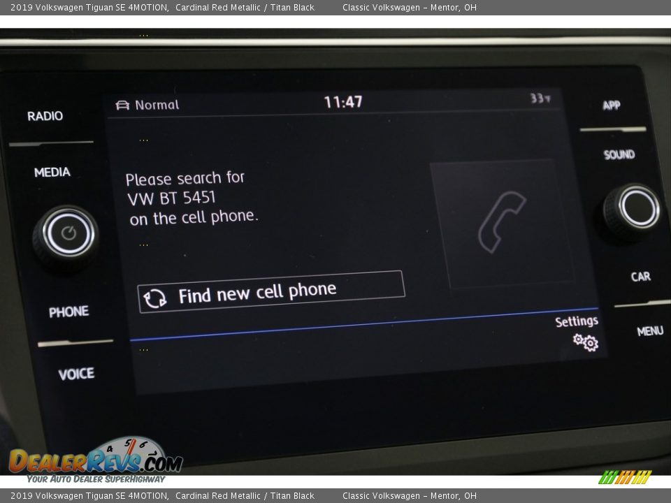 2019 Volkswagen Tiguan SE 4MOTION Cardinal Red Metallic / Titan Black Photo #13