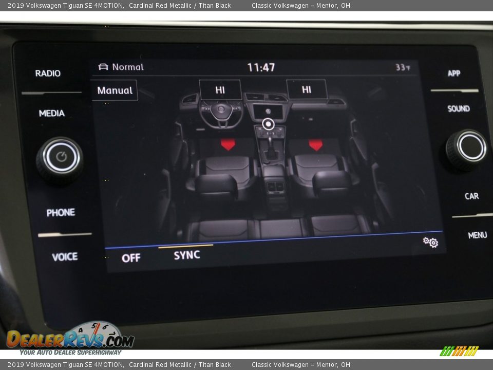 2019 Volkswagen Tiguan SE 4MOTION Cardinal Red Metallic / Titan Black Photo #17