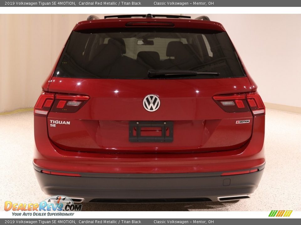 2019 Volkswagen Tiguan SE 4MOTION Cardinal Red Metallic / Titan Black Photo #27