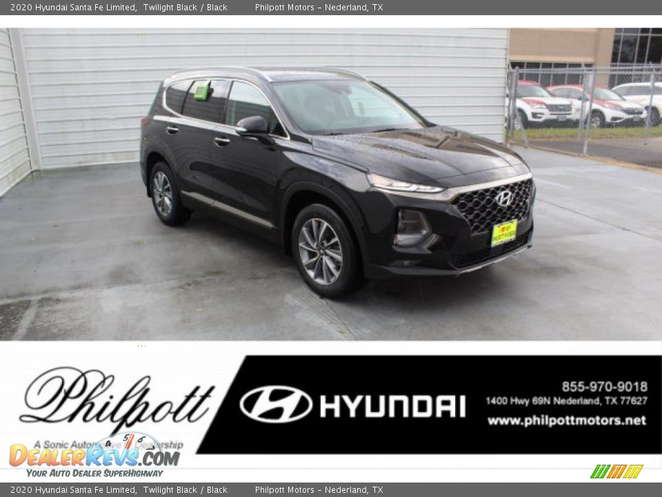 2020 Hyundai Santa Fe Limited Twilight Black / Black Photo #1