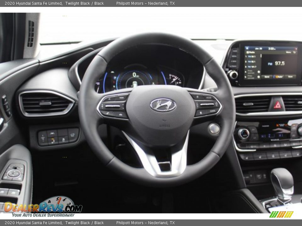 2020 Hyundai Santa Fe Limited Twilight Black / Black Photo #22