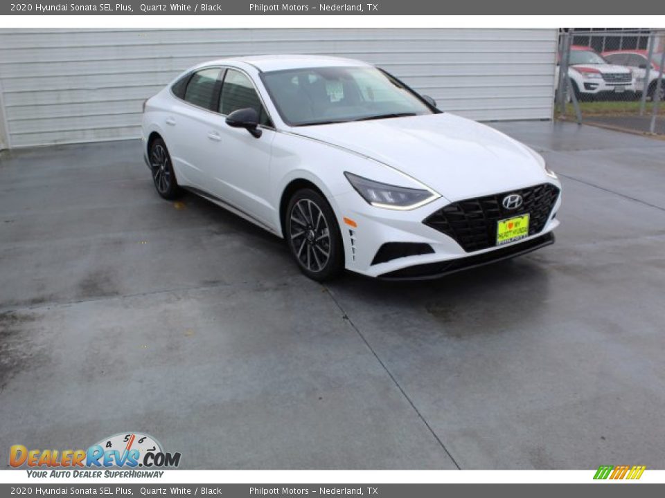 2020 Hyundai Sonata SEL Plus Quartz White / Black Photo #2