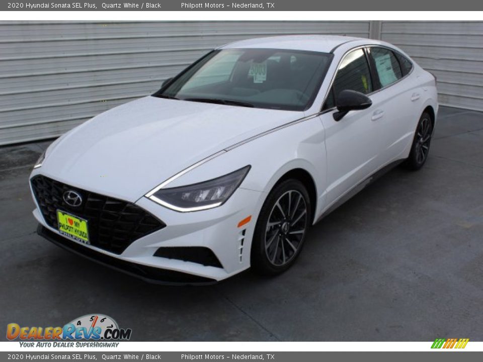2020 Hyundai Sonata SEL Plus Quartz White / Black Photo #4