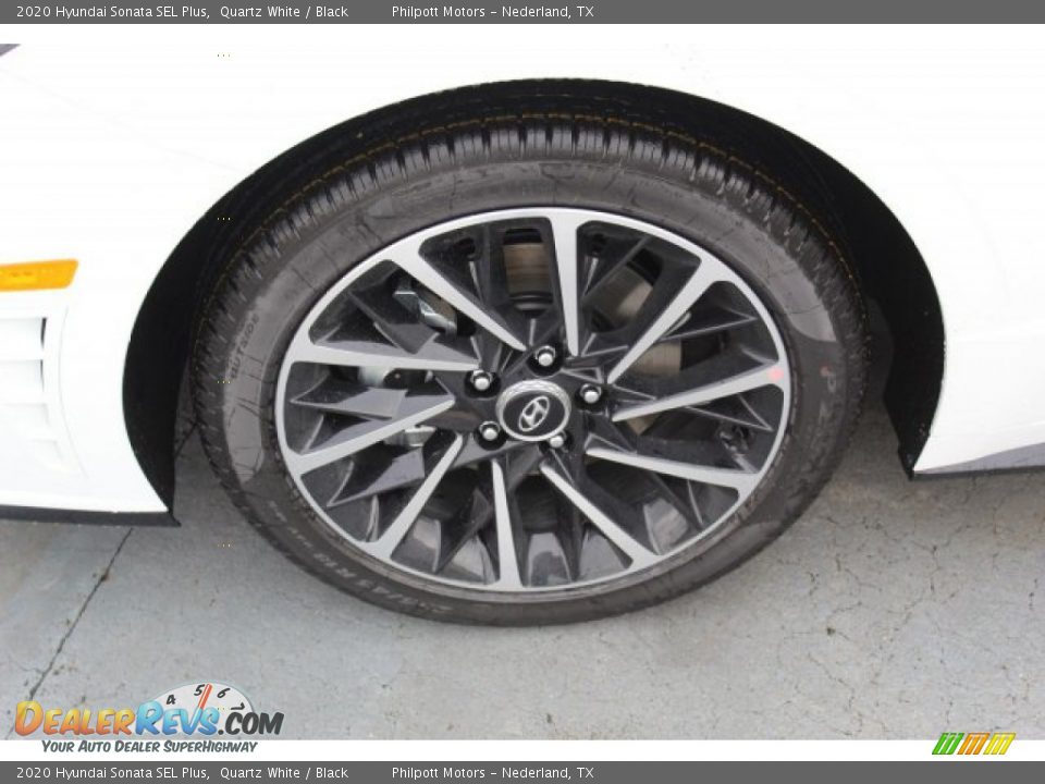2020 Hyundai Sonata SEL Plus Quartz White / Black Photo #5